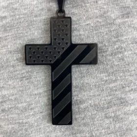 18+2 Inch Cross Necklace Bible Verse Stainless Steel American Flag Pendant Chain for Men Jewelry Gift photo review