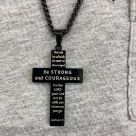 18+2 Inch Cross Necklace Bible Verse Stainless Steel American Flag Pendant Chain for Men Jewelry Gift photo review