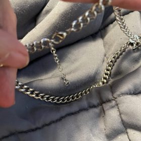 A-Z Cuban Link Chain Necklace for Boys Men Women Letter Pendant Stainless Steel 6.5mm 18+2 Inches Jewelry Gift photo review