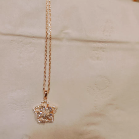 Spin peach blossom Zircon necklace for women s925 sterling silver clavicle chain light luxury pendant jewelry photo review
