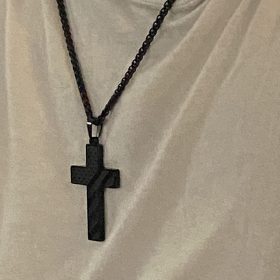 18+2 Inch Cross Necklace Bible Verse Stainless Steel American Flag Pendant Chain for Men Jewelry Gift photo review