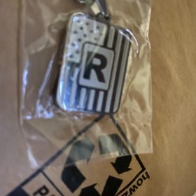 A-Z Necklace for Men Boys, American Flag Stainless Steel Letter Pendent Chain 20+2 Inches photo review