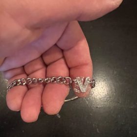 A-Z Cuban Link Chain Necklace for Boys Men Women Letter Pendant Stainless Steel 6.5mm 18+2 Inches Jewelry Gift photo review