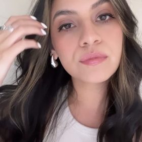 Chunky Gold Hoop Earrings for Women, Dupes Earrings Lightweight Waterdrop Hollow Open Hoops, Hypoallergenic Gold Plated Earrings Fashion Jewelry for Women Girls photo review