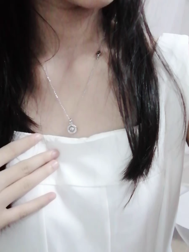 Pulsating mind zircon circular necklace female clavicle chain advanced sense light luxury fashion choker photo review