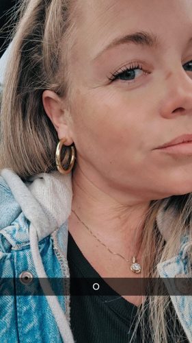 14K Gold Plated Lightweight Chunky Open Hoops for Women | Trendy Gold Hoop Earrings photo review