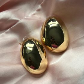 Chunky Gold/Silver Hoop Earrings for Women, Statement Earrings Hypoallergenic Gold Plated Earrings Fashion Jewelry photo review