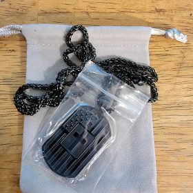 American Dog Tag Necklace Bible Verse Pendant, Men Boys Stainless Steel Cross Patriotic Flag Jewelry Gift 24 Inches Chain photo review