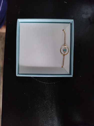 Evil Eye Bracelet, Sideway Cross Bracelet, Silver/Gold/Rose Gold Bracelet for Women Girls Adjustable Slide Chain Jewelry photo review